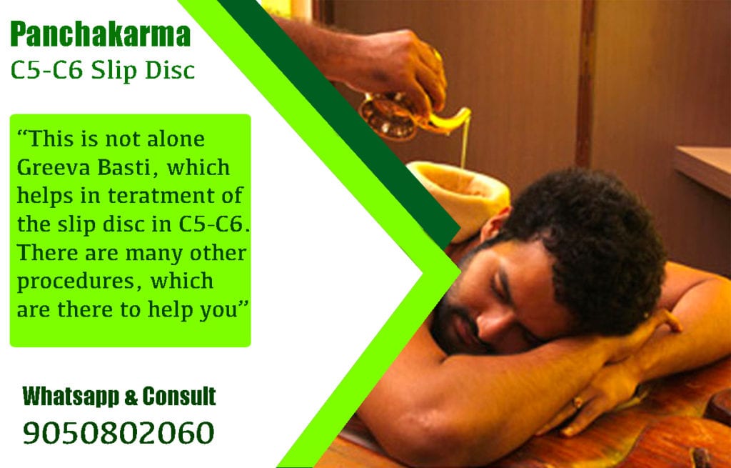 Panchakarma for C5-C6 slip disc