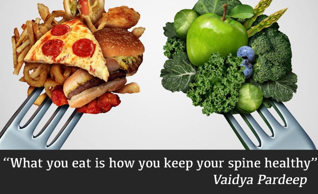 Diet responsible for bulged disc