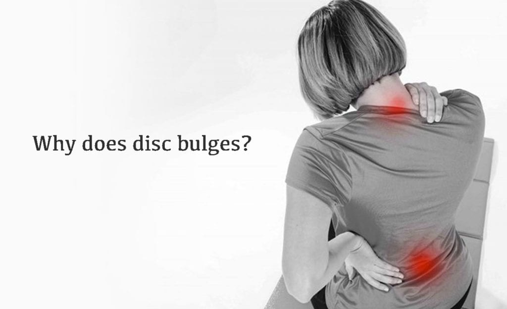 cause behind bulged disc